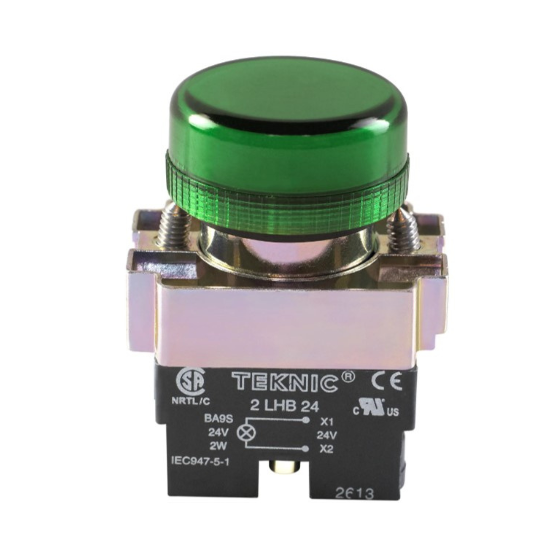 PILOTO VERDE/BOMBILLA  TEKNIC AD/CO ZB2