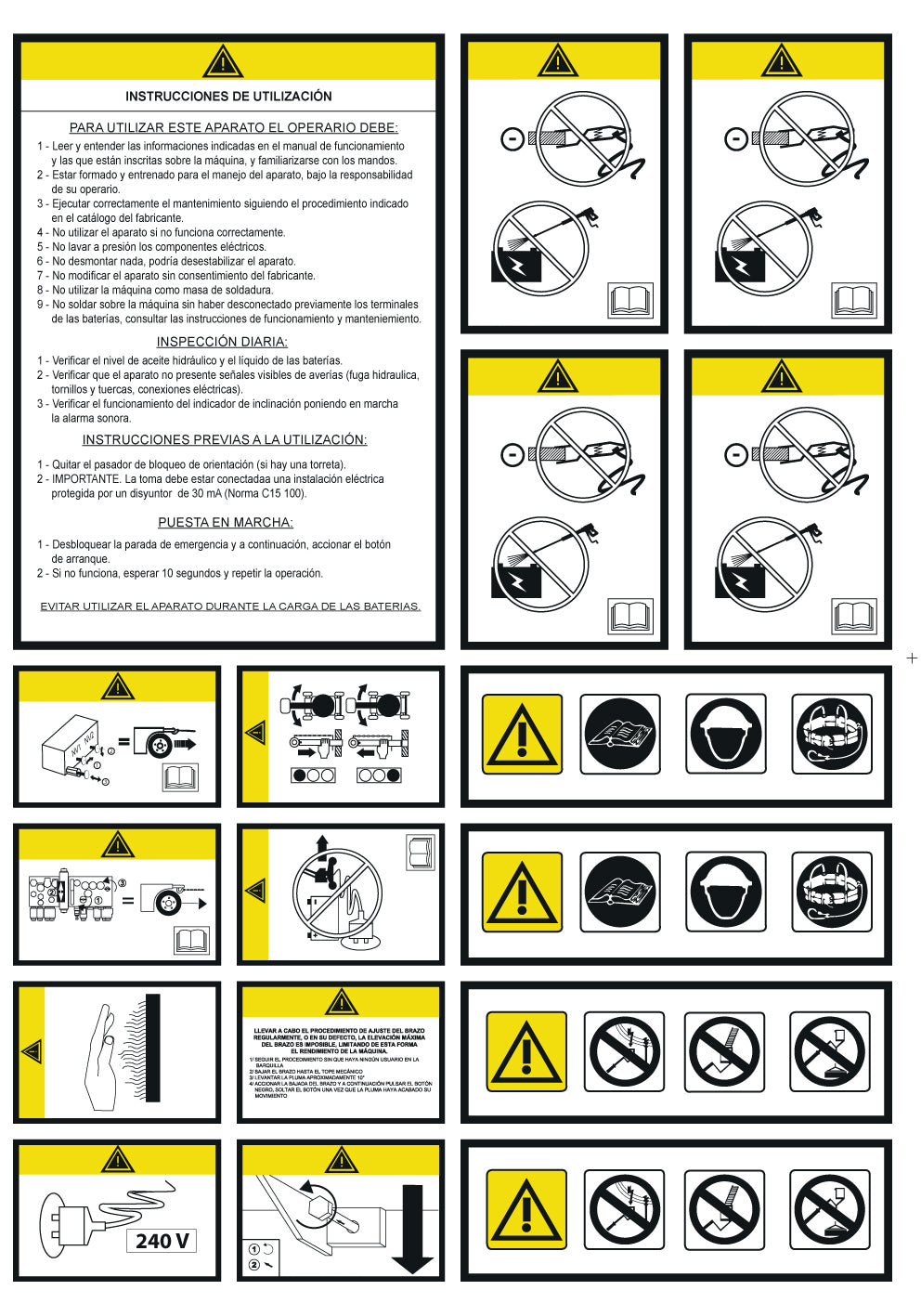 JUEGO ADH. ADVERTENCIA POLIVALENTE ARTICULADOS TELES