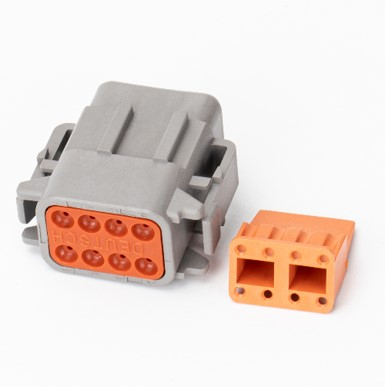 DTM-SERIES 8-WAY, FEMALE CONNECTOR