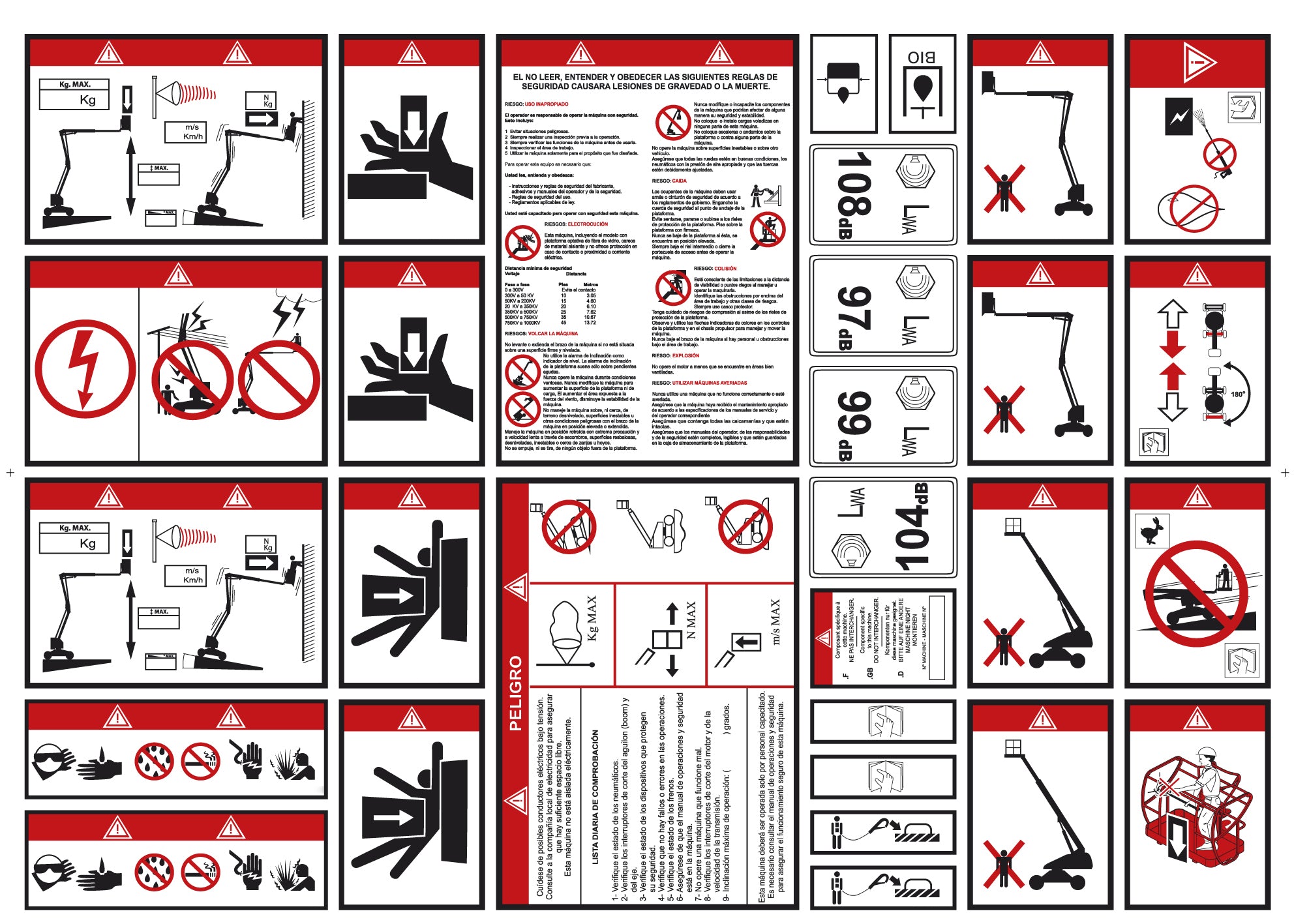 JUEGO ADH. SEGURIDAD POLIVALENTE  ARTICULADO Y TELES.